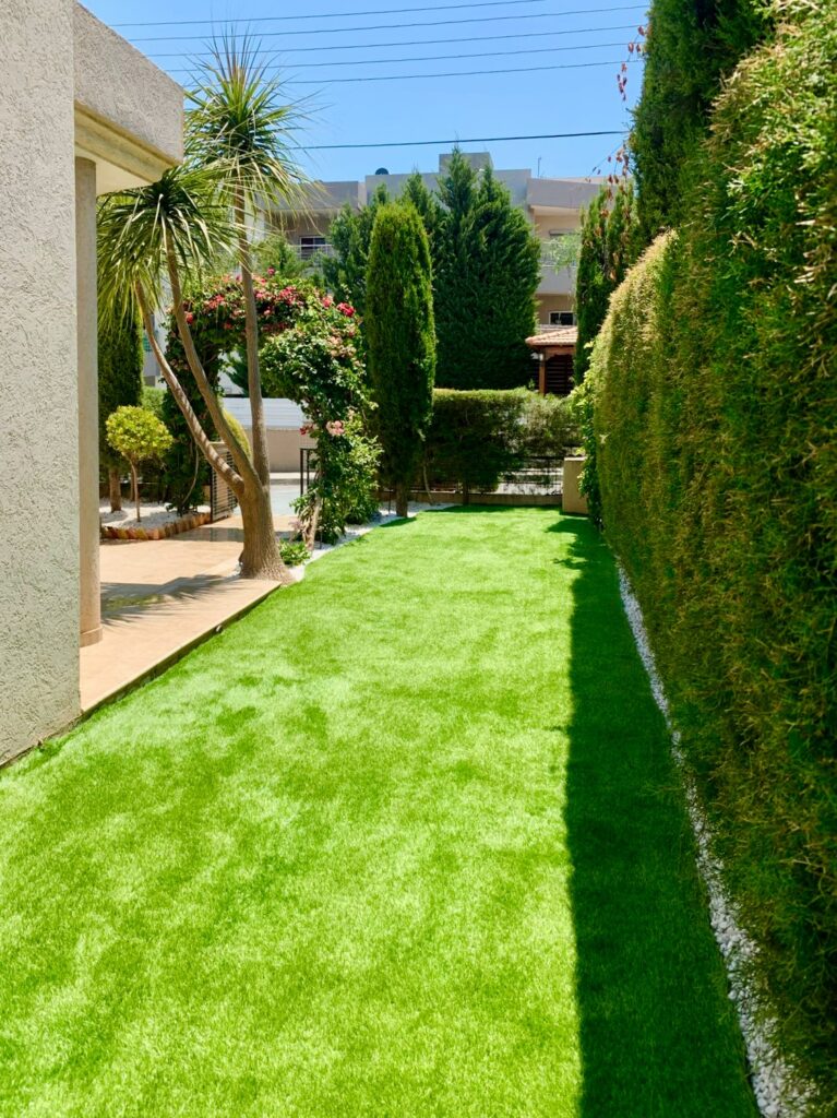 Premium Artificial Grass & Modern Softscaping Project